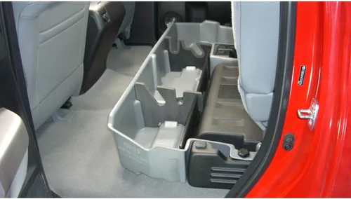 Vista 5 de DU-HA DuHa 60061 - Almacenamiento para debajo del asiento para Toyota Tundra 2007-2021 con subwoofer de fábrica Organizador de asiento trasero