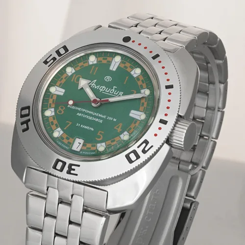 Vista 3 de VOSTOK Amphibian 710378 - Reloj de pulsera automático para hombre