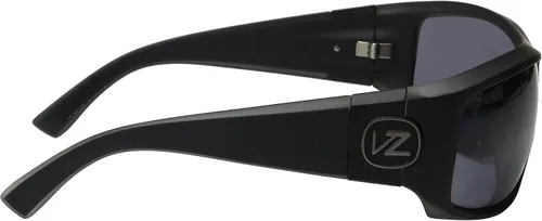 Vista 3 de VonZipper Gafas de sol polarizadas de embrague para hombre, marco sin satén negrolente polar poli gris, talla única, Marco sin satén negrolente