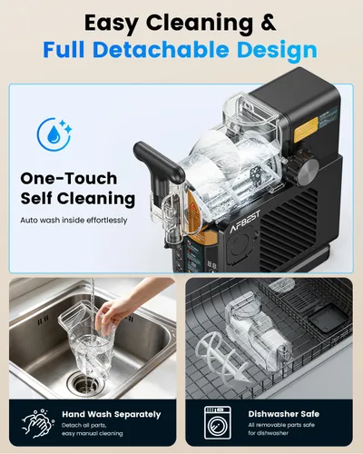 Vista 17 de Slushie Machine for Home 2-in-1 Slushy & Soft Serve Ice Cream Maker
