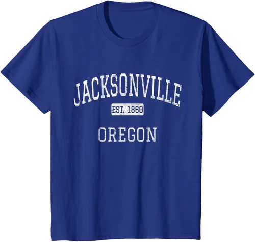 Vista 11 de Jacksonville Oregon OR - Camiseta vintage, Negro