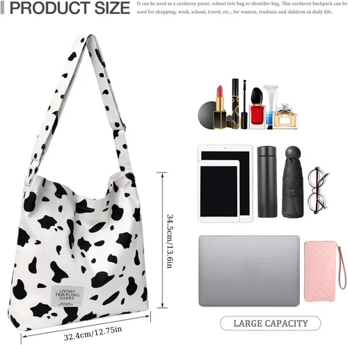 Vista 2 de Bolsa de lona con diseño de bolsillo externo, aspecto elegante, correa de hombro ajustable