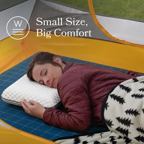 Vista 31 de WEEKENDER Almohada de espuma viscoelástica de gel, tamaño estándar, sensación firme media, soporte para cuello y hombros, para dormir de lado