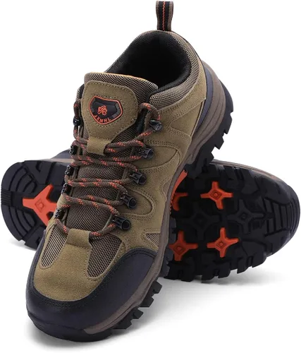 Vista 2 de Harssidanzar Zapatos de senderismo para hombre ligeros transpirables para exteriores zapatos de senderismo antideslizantes SM252