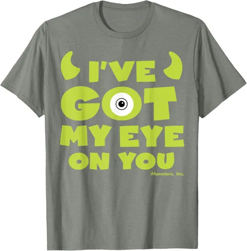 Vista 27 de Disney Pixar Monsters Inc Mike Wazowski Eye On You - Camiseta, Negro, S