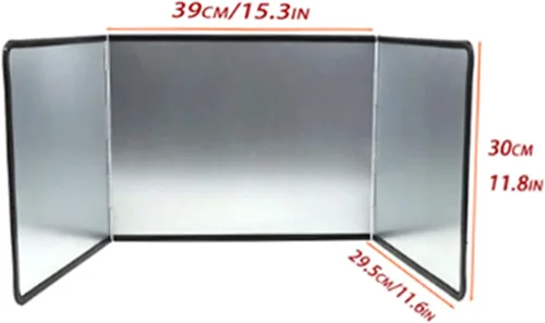 Vista 9 de Sorandy 3 Sided Splatter Guard, Iron Stainless Steel Oil Screen with Foldable Design, for Kitchen Stove Frying Pans, 15.3x11.6x11.8in