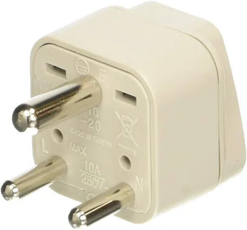 Vista 2 de Conair Adaptador vPlug con conexión a tierra de viaje, adaptadores de enchufe universales para viajes en todo el mundo por Travel Smart