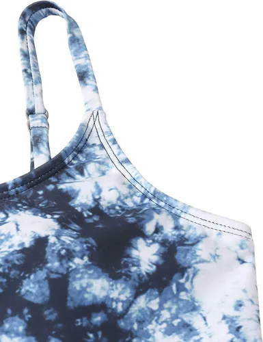 Vista 3 de Romwe Conjunto de traje de baño tankini para niña Tie Dye Beach Sport 2 piezas