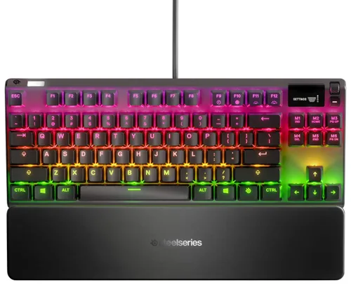 Vista 3 de SteelSeries Apex 7 TKL - Mechanical Gaming Keyboard - OLED Display - Brown Switches - American (QWERTY) Layout