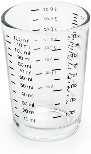 Vista 5 de Fox Run Vaso de chupito de medición, 2 x 2 x 2.25 pulgadas, transparente, 1 unidad (paquete de 1)