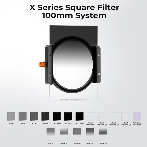 Vista 4 de K&F CONCEPT Filtro de densidad neutra graduada GND8 (3 topes) de 3.937 x 5.906 in con 28 recubrimientos multicapa compatible con soporte Cokin Z