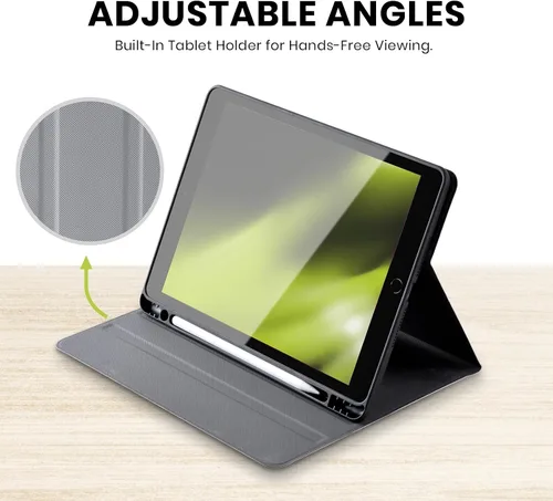 Vista 4 de Head Case Designs Wyanne - Funda de piel con licencia oficial de Wyanne Blue Watercolour Bear Animals 2, compatible con Apple iPad 10.2