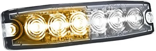 Vista 3 de Hella H22895001 MST6 Mini LED Lighthead, 12/24 V, 23 patrones intermitentes, ámbar