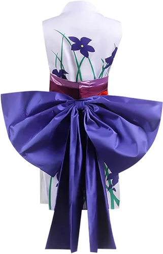 Vista 4 de CLLMKLCOS Disfraz de Nico Robin para mujer, uniforme de impresión digital, Kinomo, disfraz de Halloween
