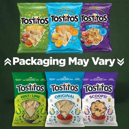 Vista 4 de Tostitos Chips de tortilla Rounds del tamaño de un bocado, bolsas de 1 onza (paquete de 40)