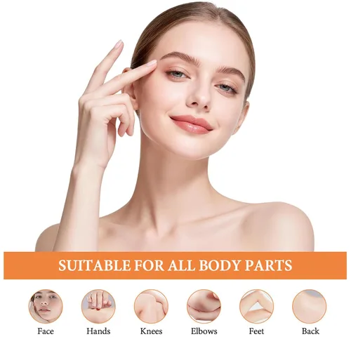Vista 5 de Exfoliante de gel exfoliante naranja, gel exfoliante facial hidratante de limpieza profunda, gel exfoliante para el cuidado de la piel para cara