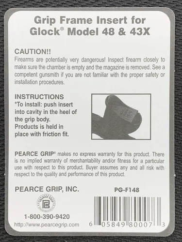 Vista 7 de Inserto/Tapón de Marco Pearce Grips para Modelos Glock 43X y 48