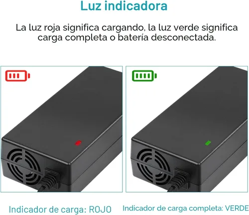 Vista 3 de Cargador eléctrico de 54.6V 2A para carga rápida y segura de 48v de batería de iones de litio 13S
