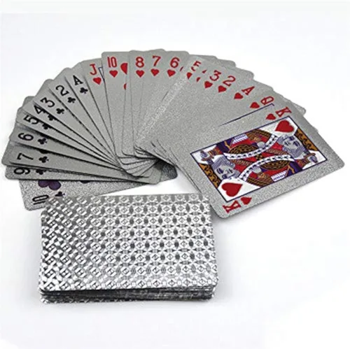 Vista 9 de Naipes de lujo 100% impermeables y flexibles, hechas de plástico, 52+2 póker