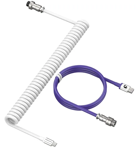 Vista 10 de LexonElec Cable de teclado para juegos, cable de teclado mecánico de conexión estable de doble manga USB tipo C, 6.6 ft (0.66 pies) con volante