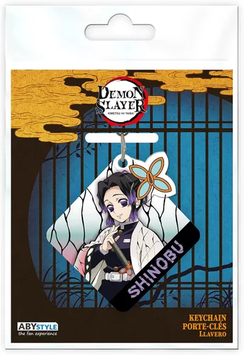 Vista 3 de ABYSTYLE Demon Slayer Kimetsu No Yaiba Shinobu Kocho - Llavero acrílico con dije, accesorios de manga de anime, regalo, Varios