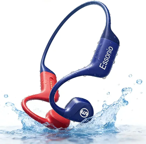 Vista 8 de Auriculares de natación de conducción ósea IP68 impermeable 32GB MP3 Negro