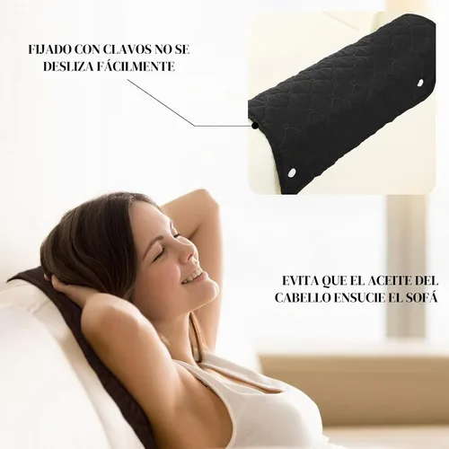 Vista 2 de Moukeren Protector de reposacabezas reclinable, 3 piezas, para silla reclinable, fundas de sofá, silla, protector de cabeza para muebles de sofá