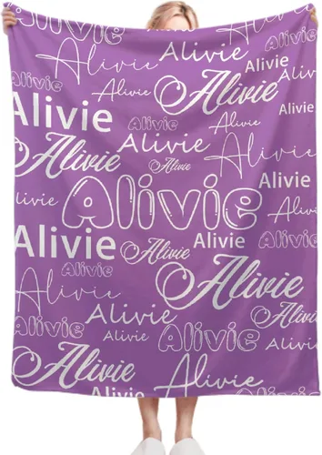 Vista 19 de Manta personalizada con nombre de mariposa, regalos personalizados para adultos, manta personalizada para hombres y mujeres, manta de franela