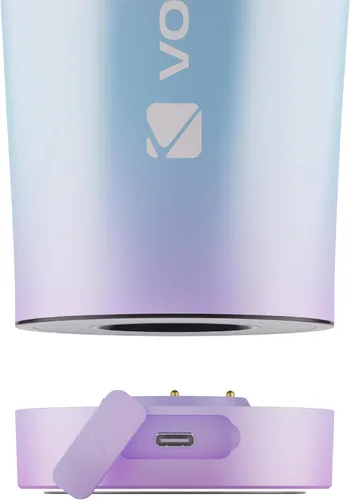 Vista 5 de VOLTRX ChillMix - Botella agitadora aislada de acero inoxidable, mezclador eléctrico recargable por USB C, vasos agitadores para batidos
