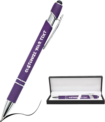 Vista 103 de AIFLM Bolígrafos personalizados con nombre a granel hasta 500 unidades de bolígrafos grabados gratis con tu nombre y texto para negocios