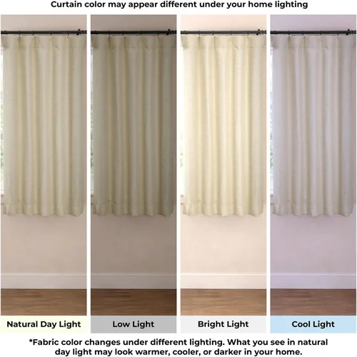 Vista 3 de HPD Half Price Drapes Bellino - Cortinas de oscurecimiento de habitación de 63 pulgadas de largo, para dormitorio y sala de estar (1 panel), 50