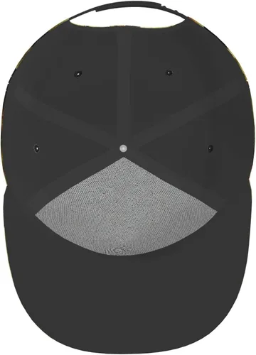 Vista 5 de ALLOCS Gorra de béisbol de ala plana de moda, unisex, estilo hip hop, gorra de béisbol ajustable para adultos.
