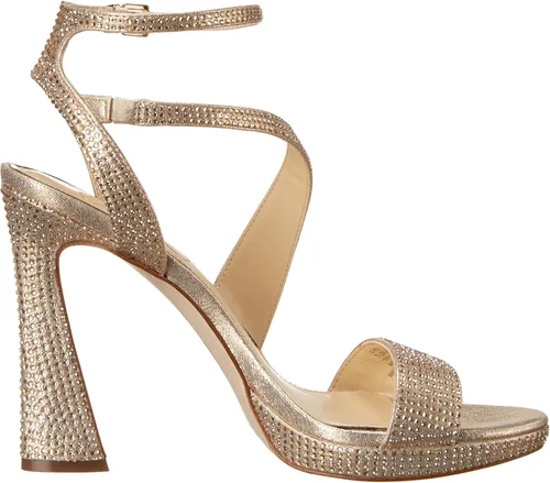 Vista 6 de Jessica Simpson Correa de tobillo metálica con diamantes de imitación para mujer