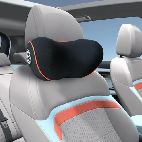 Vista 9 de Almohada realmente útil para reposacabezas de coche, almohada para el cuello del coche para dormir con correa ajustable, 100% espuma viscoelástica