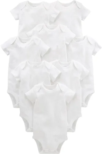 Vista 8 de Simple Joys by Carter's Body de manga corta unisex para bebé, paquete de 8