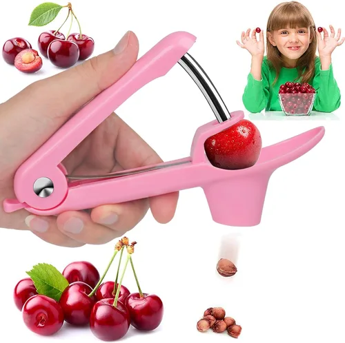Vista 10 de Picadora de cerezas, herramienta para deshuesar de oliva, removedor de herramientas para deshuesar cereza, removedor de núcleo de pozo de frutas