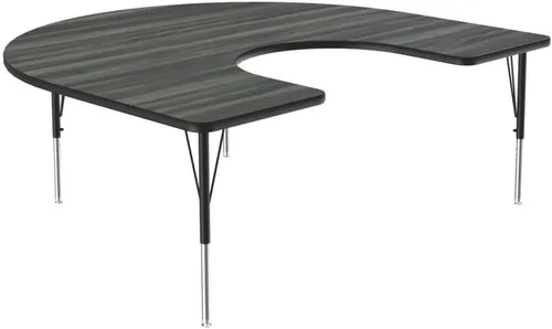 Vista 30 de Correll - Mesa rectangular de actividades para el aula de 24 x 36 pulgadas, altura ajustable (19-29 pulgadas), parte superior de nogal colonial