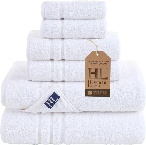 Vista 22 de Juego de 6 toallas de baño negras para baño, algodón turco original, suave, absorbente y de primera calidad, 2 toallas de baño, 2 manos y 2 toallas