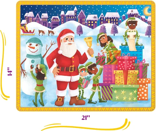 Vista 3 de Upbounders Santa's Helper's - Rompecabezas navideño de 48 piezas para niños, 4+