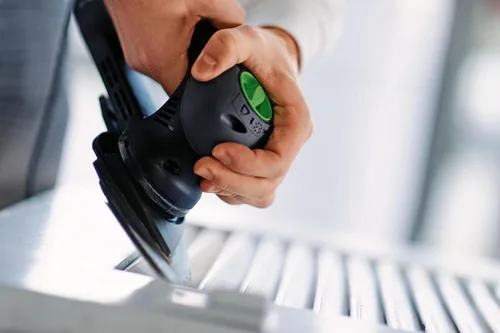 Vista 5 de Festool 497390 Granat P40 Grit RO 90 (3.661 in) Hojas de lijado abrasivas Delta Paquete de 50
