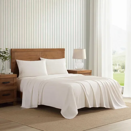 Vista 60 de Laura Ashley - Juego de sábanas individual, ropa de cama de percal de algodón fresca y suave con bolsillos profundos, ligera para comodidad durante