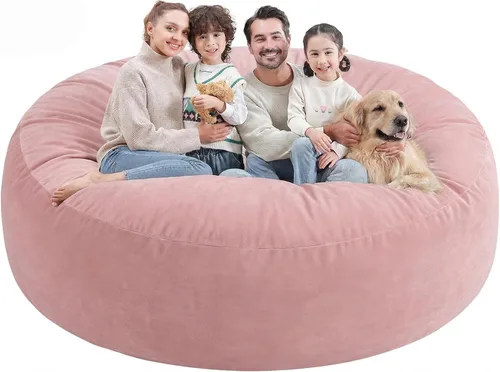 Vista 39 de Silla de Puf de 2 pies, Sillas de Puf Cómodas con Relleno de Espuma Viscoelástica, Sofá de Puf Esponjoso con Cubierta de Terciopelo Holandés, Sillas