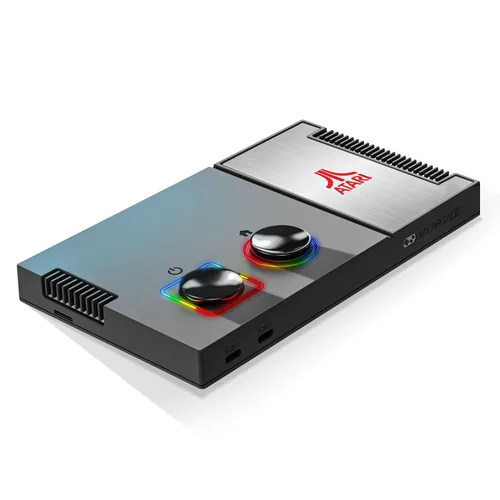 Vista 2 de My Arcade Atari Game Station Pro Video Game Console with 200+ Games, Wireless Joysticks, RGB LED Lights, Asteroids, Centipede