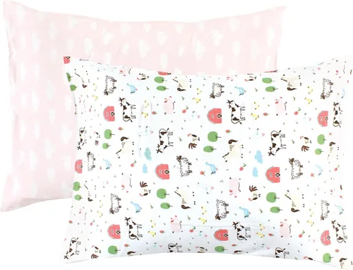 Vista 12 de Hudson Baby Funda de almohada unisex de algodón para bebé, Animal Adventure, talla única