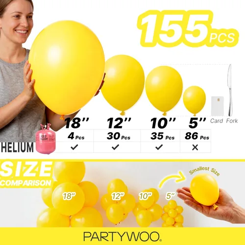 Vista 352 de PartyWoo 50 globos de látex color piel albaricoque, globos de helio boho de Albaricoque-f05
