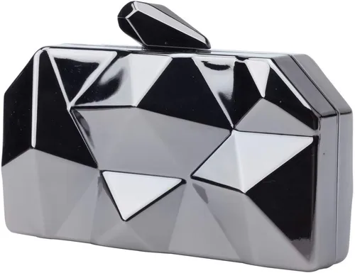 Vista 4 de LETODE Women's Elegant Chain Cross-body Bag Metal Hollow Cage Clutch