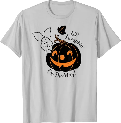 Vista 51 de Disney Camiseta de Halloween Winnie the Pooh Lil' Pumpkin on the Way, Blanco, S