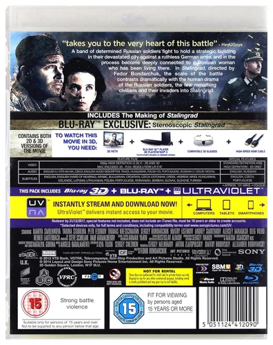 Vista 2 de Stalingrad (2013) (3D & 2D) (+ UV Copy) Blu-Ray, Reg.ABC Import - United Kingdom