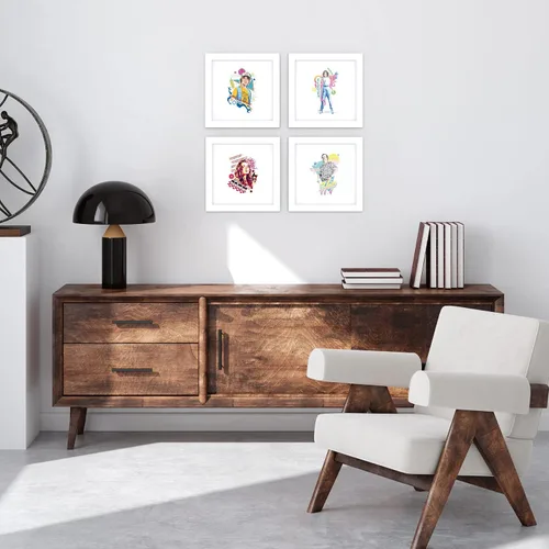 Vista 8 de Trends International Gallery Pops Netflix Stranger Things: Season 4 - Póster artístico de pared de Lucas Sinclair, 12 x 12 pulgadas, versión Versión