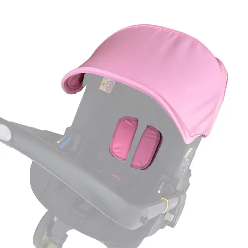 Vista 7 de Accesorios de Repuesto para Cochecito Capota, Escudo de Protección, Parasol Textil Compatible con Asiento de Automóvil y Cochecito Doona (Negro)